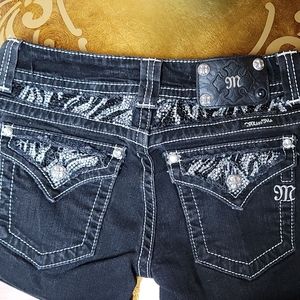 Miss me zebra print boot cut size 28